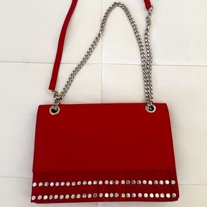 ZARA Studded Fringe chain Crossbody Bag